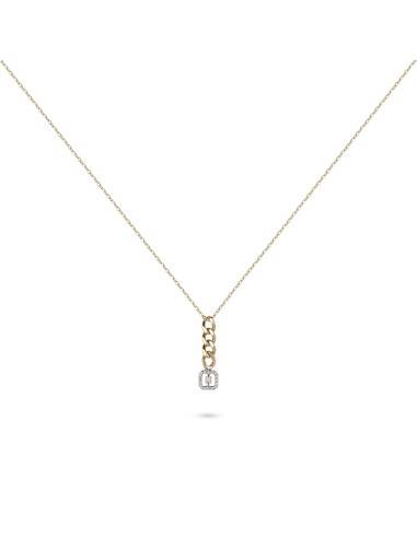 Cuban Link Diamond Princess Pendant Necklace Profitez des Offres !