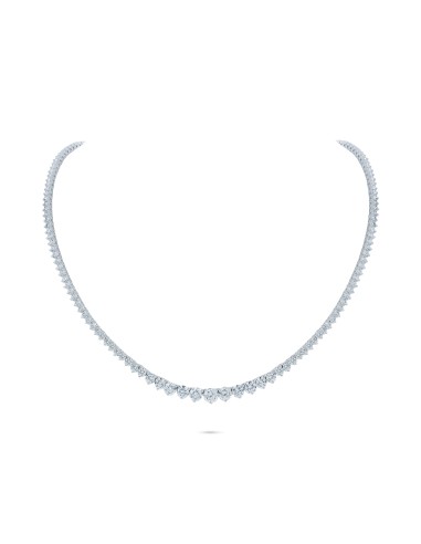 13.01 Carats Diamond Tennis Necklace pas cher 