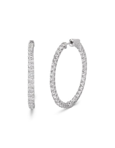 Inside-Out Diamond Hoop Earrings vente chaude votre 