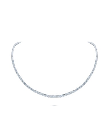 5.78 Carats Diamond Tennis Necklace la colonne vertébrale