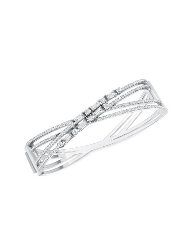 Diamond Intersection Bangle Bracelet de la marque