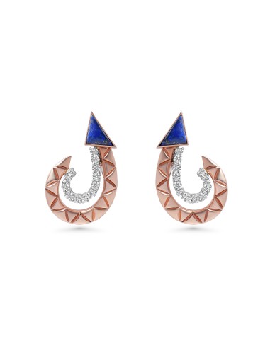 Okre Diamond & Lapis Lazuli Hoop Earrings suggérées chez