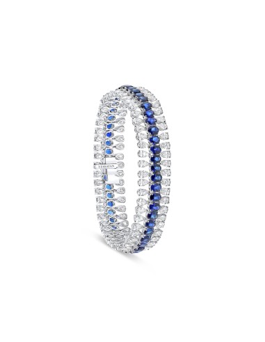 Sapphire & Diamond Link Bracelet la chaussure