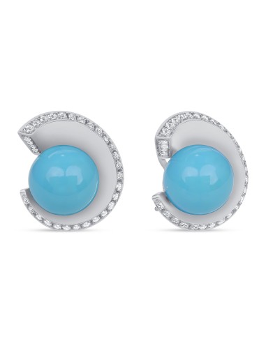 Turquoise & Diamond Earrings acheter