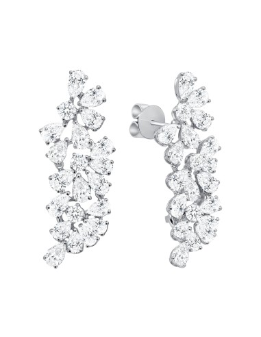 Floral Diamond Crawler Earrings les ctes