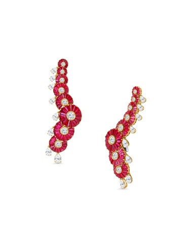 Baguette Rubies & Diamond Crawler Earrings ouvre sa boutique