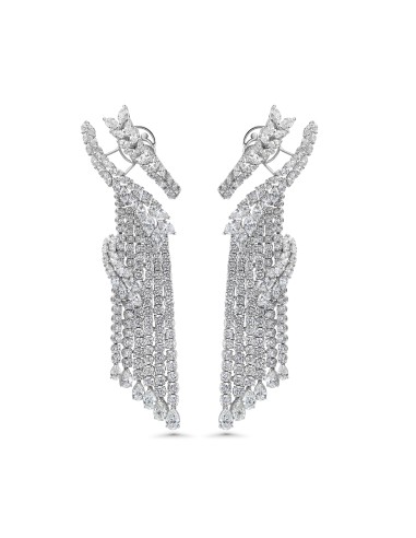 Ear Cuff Chandelier Diamond Drop Earrings shop