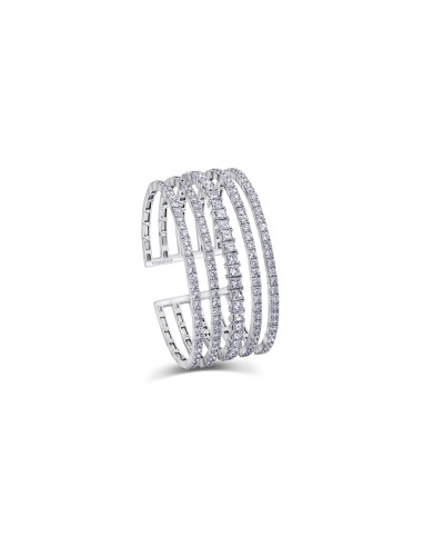 Almasaty Princess & Round Diamonds Cuff bracelet est présent 