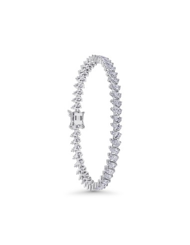 Almasaty Oblique Pear Diamonds Tennis Bracelet l'évolution des habitudes 