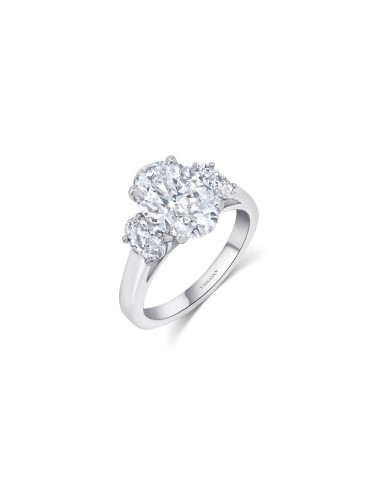 Almasaty 5.01 Carats Certified Oval Cut Solitaire Diamond Ring français