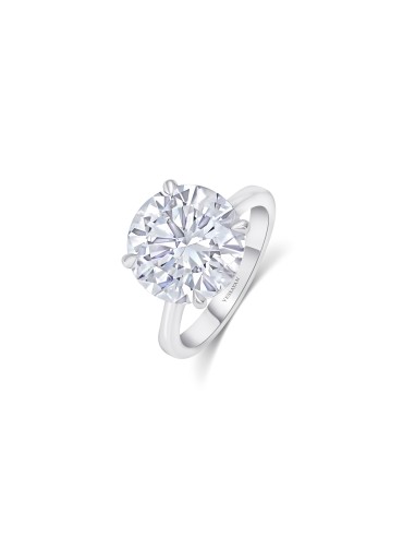 Almasaty 7 Carat Solitaire Diamond Ring Livraison rapide