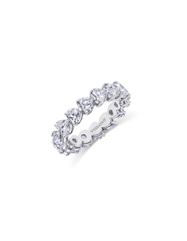 Almasaty Heart Cut Diamond Eternity Band prix