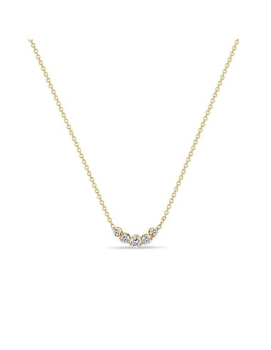 Zoe Chicco 14k 5 Graduated Prong Diamond Necklace online