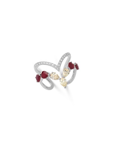 Ruby & Yellow Diamond Ring de la marque