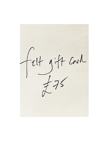 £75 felt Gift Card rembourrage situé sous