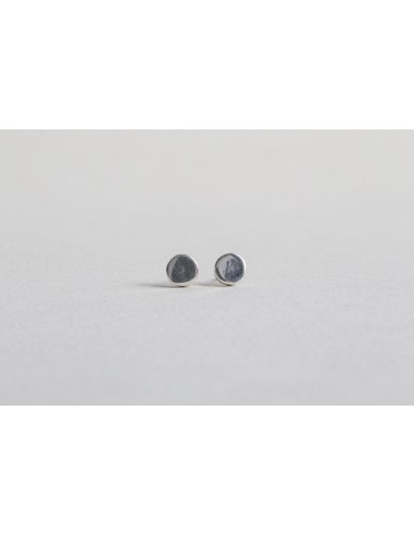 Silver Cylinder Stud Earrings Voir les baskets