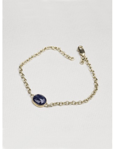 Gold Chain Lapis Lazuli Bracelet le concept de la Pate a emporter 