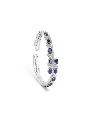 Twist Sapphire & Diamond Cuff Bracelet en ligne des produits 