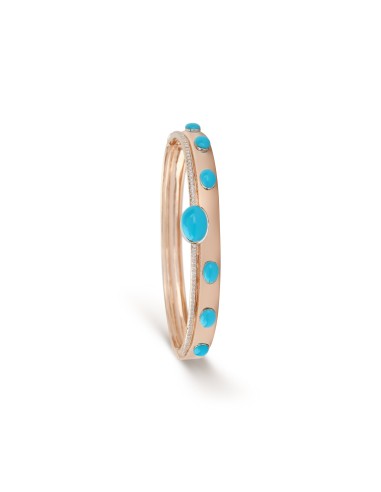 Turquoise & Diamond Yellow Gold Cuff Bracelet de l' environnement