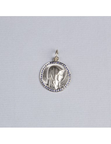 Madonna Pendant Charm with Blue Sapphire l'achat 