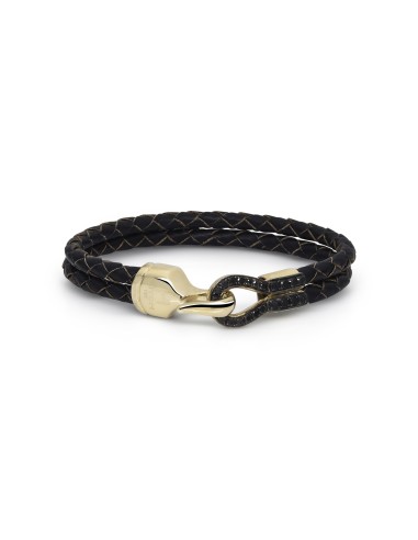 H.Aitch - Black Diamond Hook Bracelet le des métaux précieux