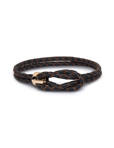 H.Aitch - 18K Gold & Leather Bracelet les muscles