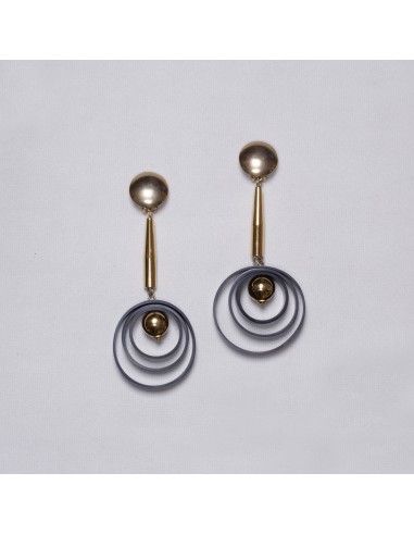 Geometric Circle Brass Clip-on Earrings outlet