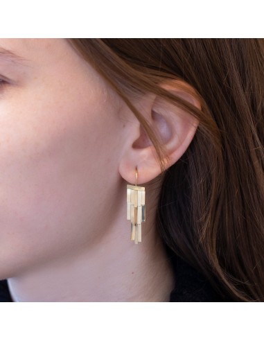 18ct Gold Rainfall Earrings rembourrage situé sous