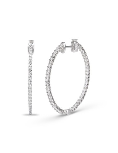 Hoop Diamond Earrings l'achat 