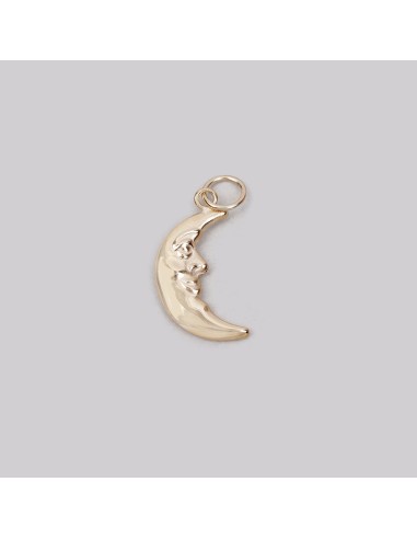 9ct Gold Man-in-the-Moon Pendant Charm chez Cornerstreet bien 