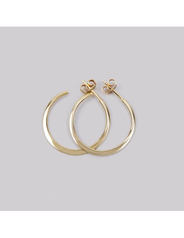 Wide Hoop Earrings Gold Plated Silver prix pour 