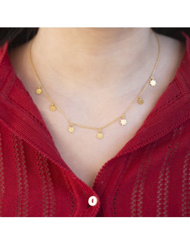 Gold Garland Necklace with Stars Véritable concentré