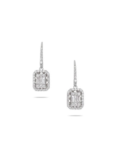 Illusion Diamond Drop Earrings les ligaments