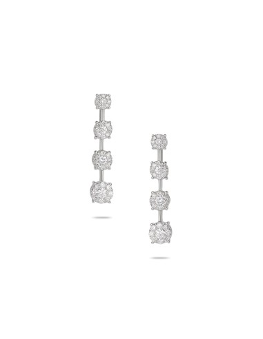 Illusion Drop Diamond Earrings soldes