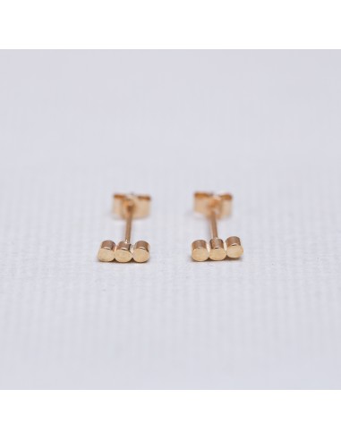 9ct Gold Three Dots Stud Earrings plus qu'un jeu 