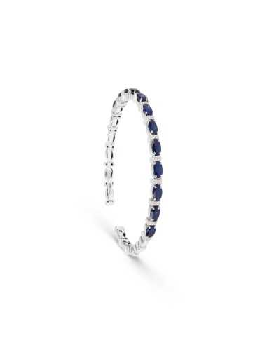 Sapphire & Diamond Cuff Bracelet basket pas cher