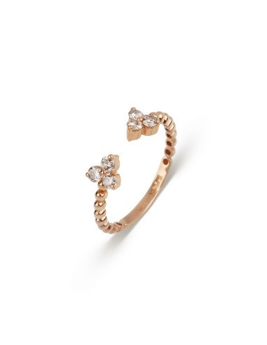 Stackable Lili Flower Diamond Ring Comparez plus de prix