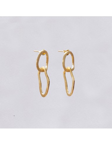 Double Oval Drop Stud Earrings Economisez 