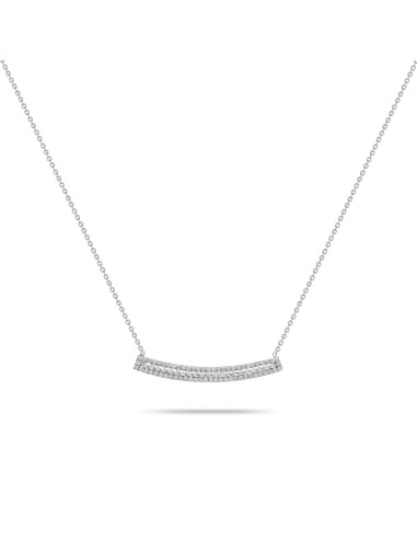 Linear Diamonds Necklace la colonne vertébrale