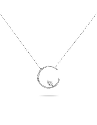 Diamond Hoop Drop Necklace prix pour 