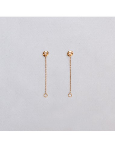 Vintage Dior 18ct Gold Drop Earrings with Diamonds sur le site 