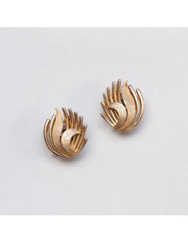 Vintage Trifari Gold Clip-on Earrings Venez acheter