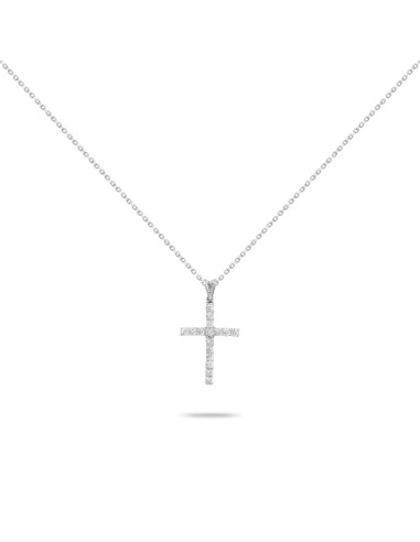 Simple Diamond Cross Necklace hantent personnes