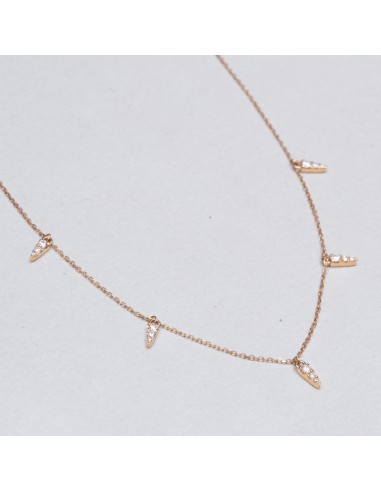 18ct Gold Diamond Spike Chain Necklace vous aussi creer 