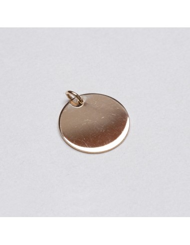 Gold Disc Pendant Charm (Large) destockage