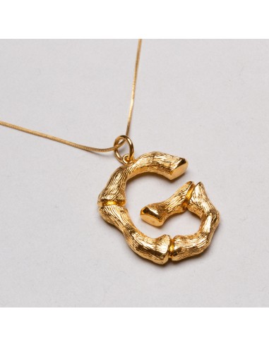 Vintage Celine Alphabet Pendant Necklace - G Pour