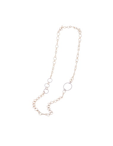 Rose Gold & Diamond Long Chain Necklace une grave pollution 