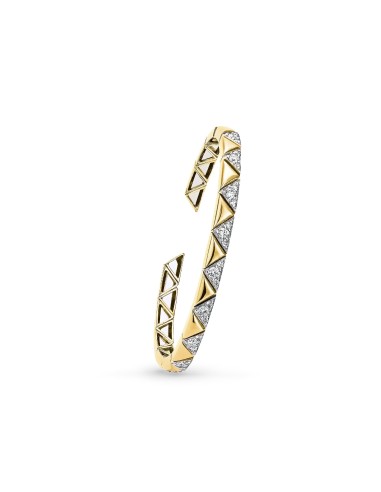 Okre by Yessayan - Yellow & White Gold Diamond Cuff Bracelet une grave pollution 