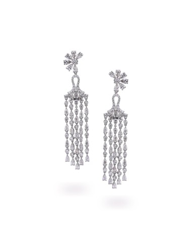 Flower Chandelier Diamond Earrings commande en ligne