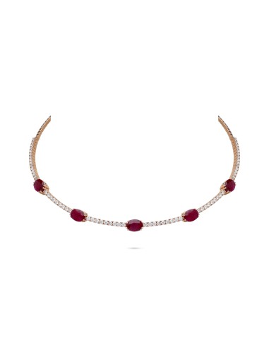 Ruby & Diamond Linear Choker outlet